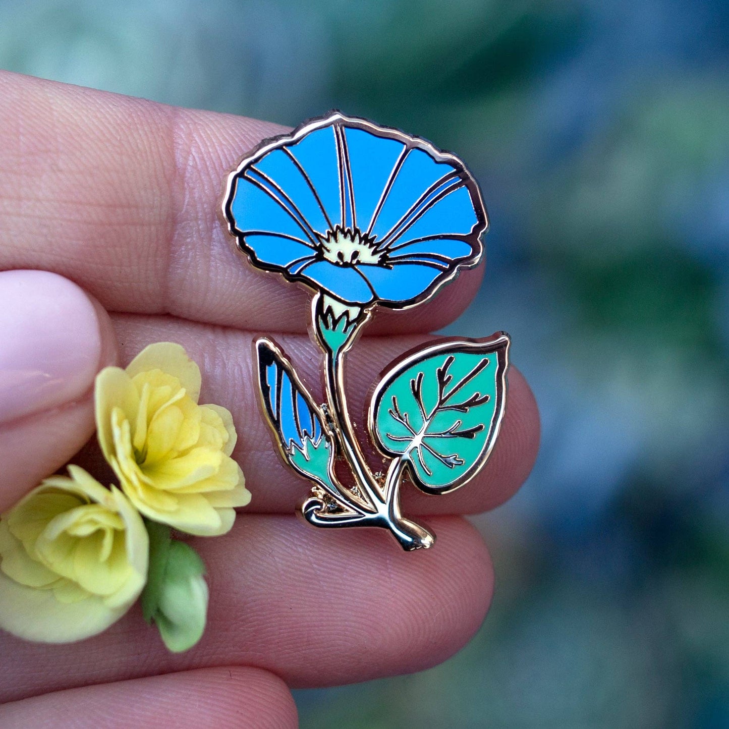 Morning Glory Enamel Pin