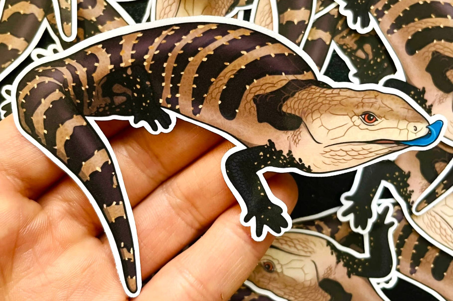 Blue Tongue Skink Lizard Sticker