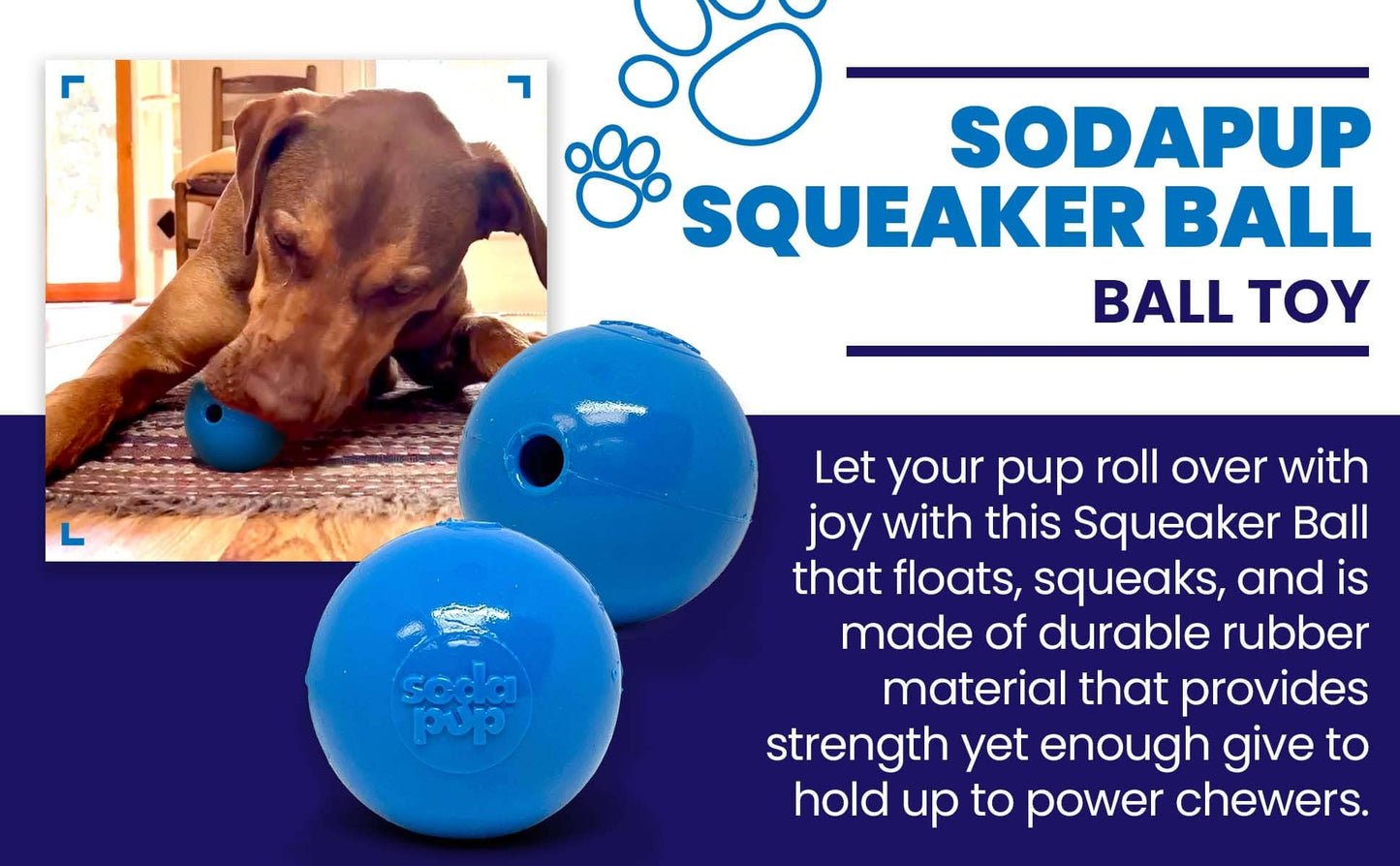Floating Squeak Ball Chew Toy | USA Made