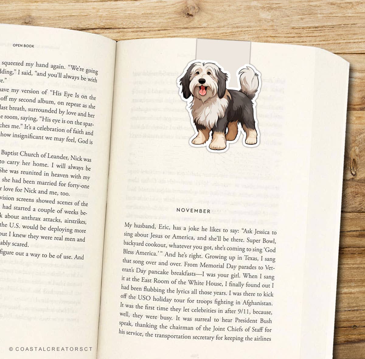Sheepdog Magnetic Bookmark