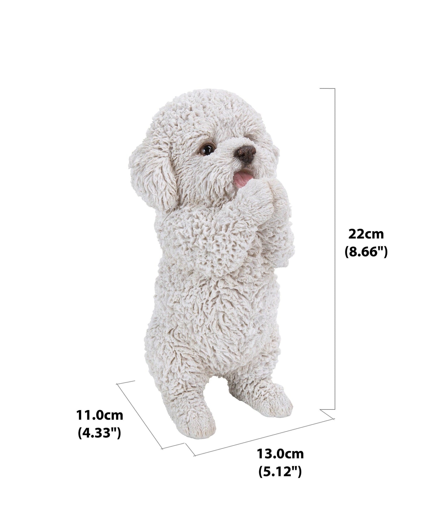 Poodle Puppy Playing Statue