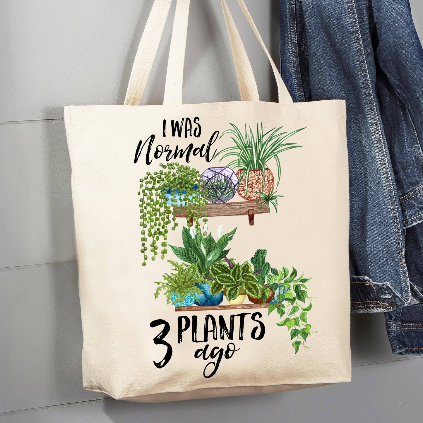 Its Not Hoarding If It's Plants 12 oz Canvas Tote Bag
