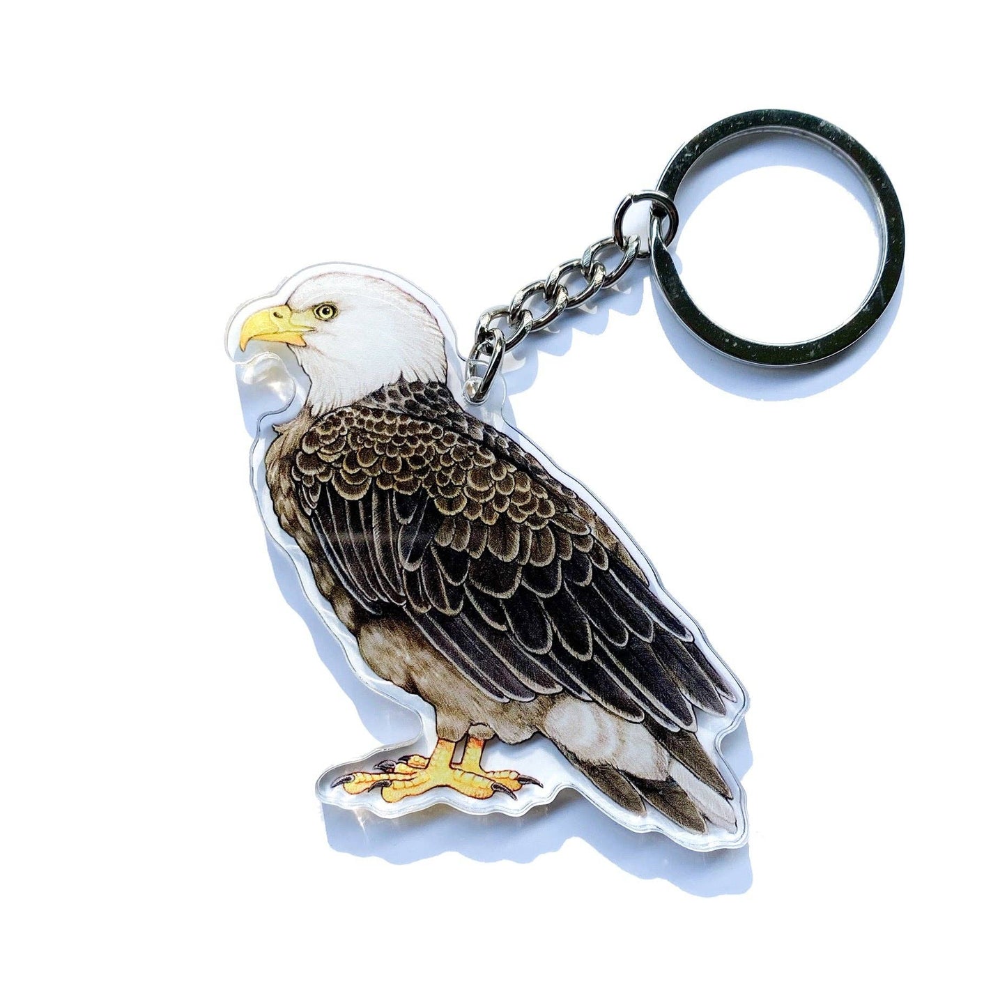 Bald Eagle Double-Sided Acrylic Keychain