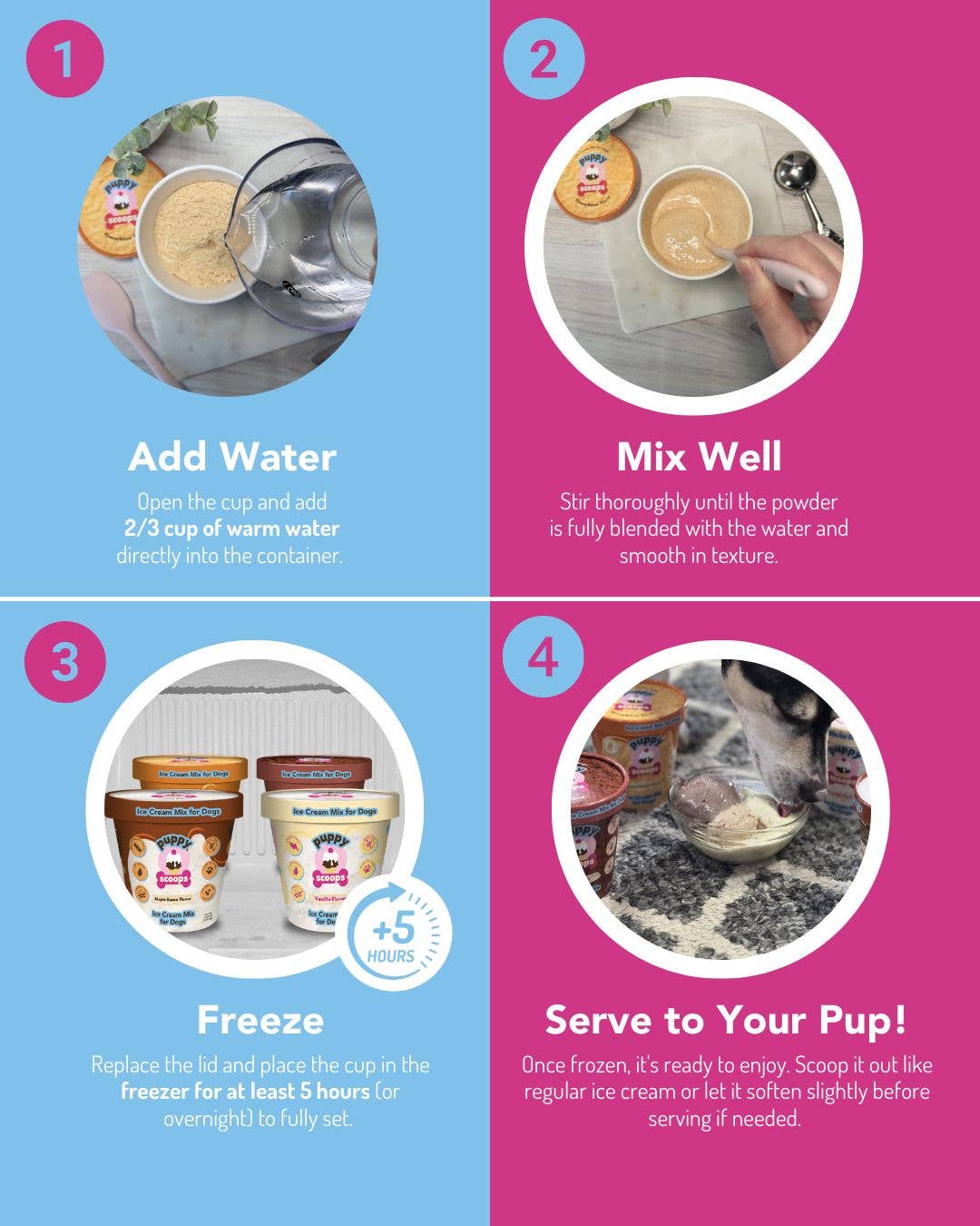 Puppy Scoops Ice Cream Mix for Dogs