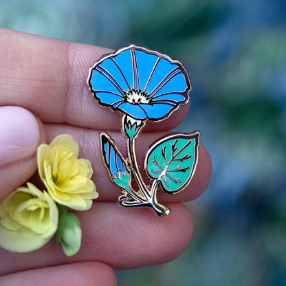 Morning Glory Enamel Pin