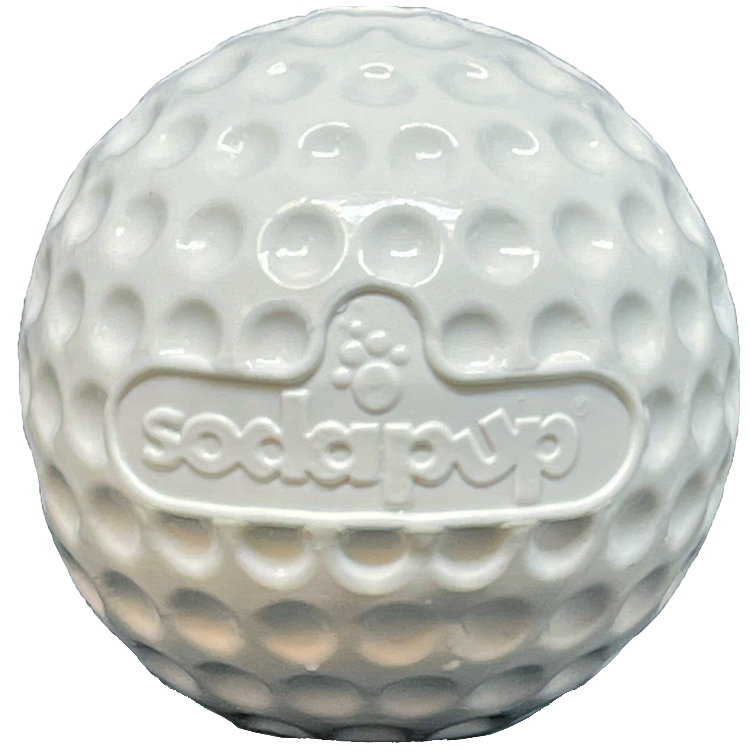 Golf Ball Rubber Dog Chew Toy for Power Chewers