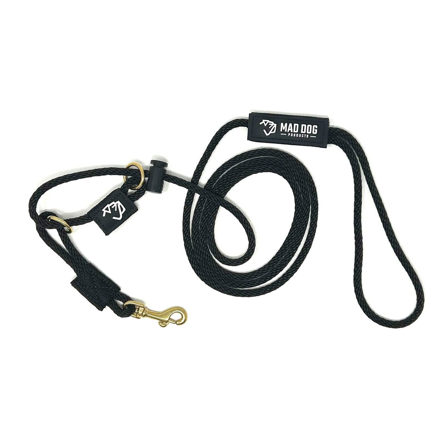 English Slip Leash / Safety Strap Combo Leash