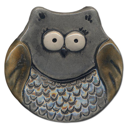 Ceramic Bird Dish: Mini 3" Owls