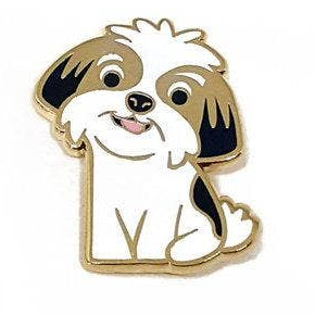 Shih Tzu/Lhasa Apso Dog Enamel Pin