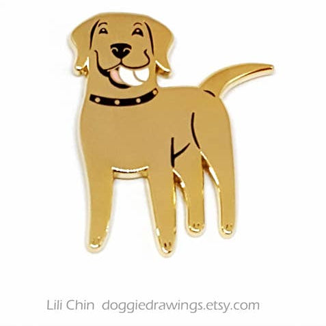 Labrador Retriever Dog Enamel Pin