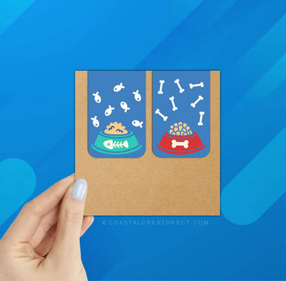2-Pack Cat and Dog Magnetic Bookmarks