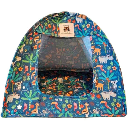 Cat Tent Cotton Canvas Popup Pet Bed