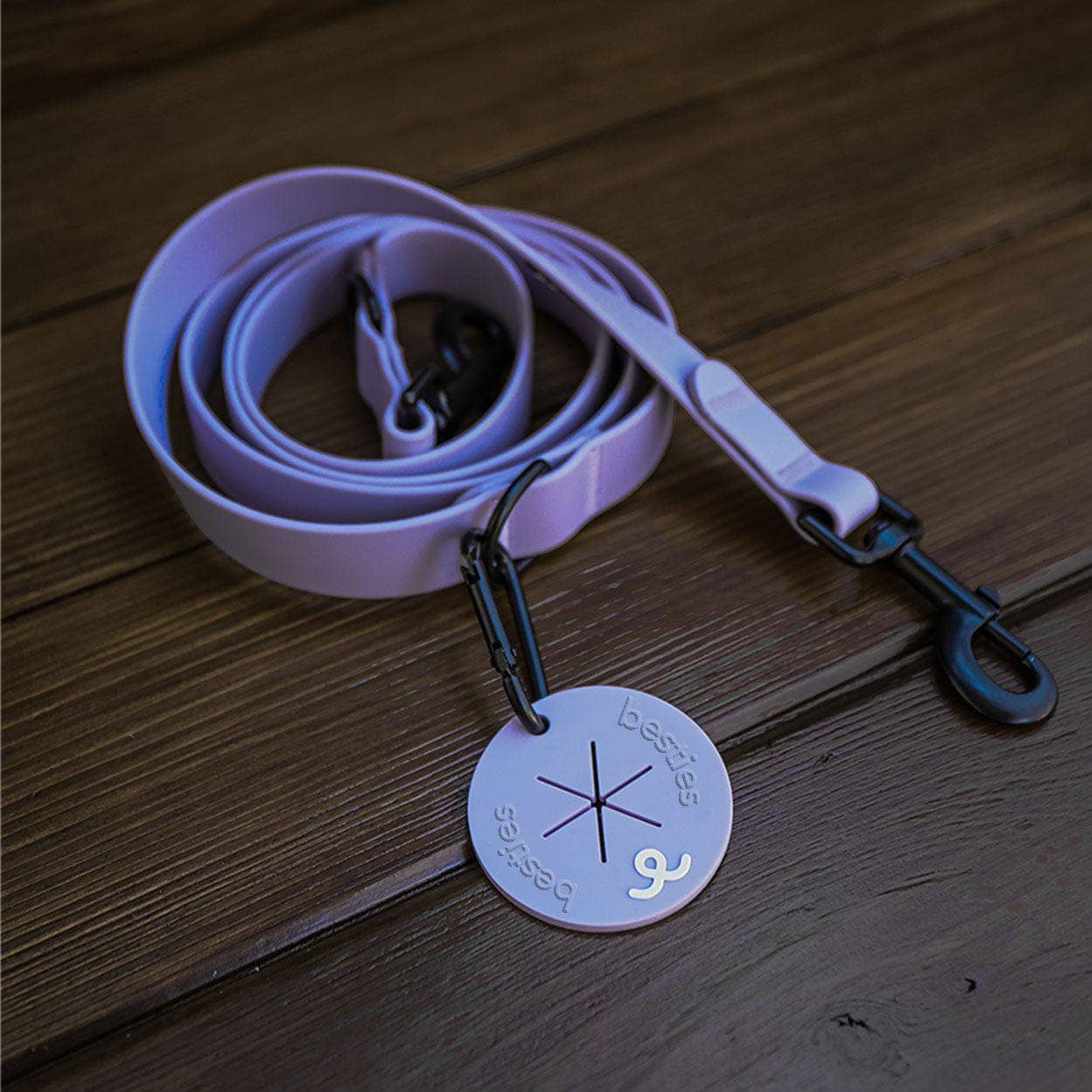 Heather Purple Poop Bag Holder