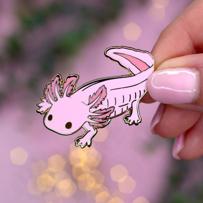 Axolotl Enamel Pin