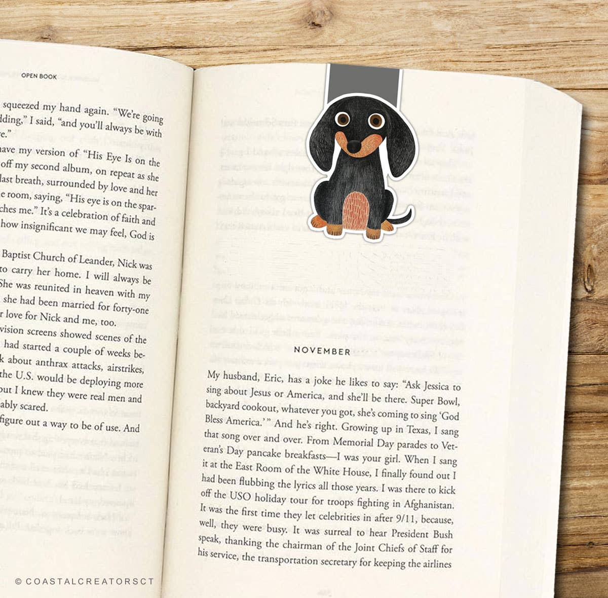 Dachshund Dog Reversible Magnetic Bookmark