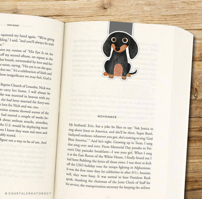Dachshund Dog Reversible Magnetic Bookmark