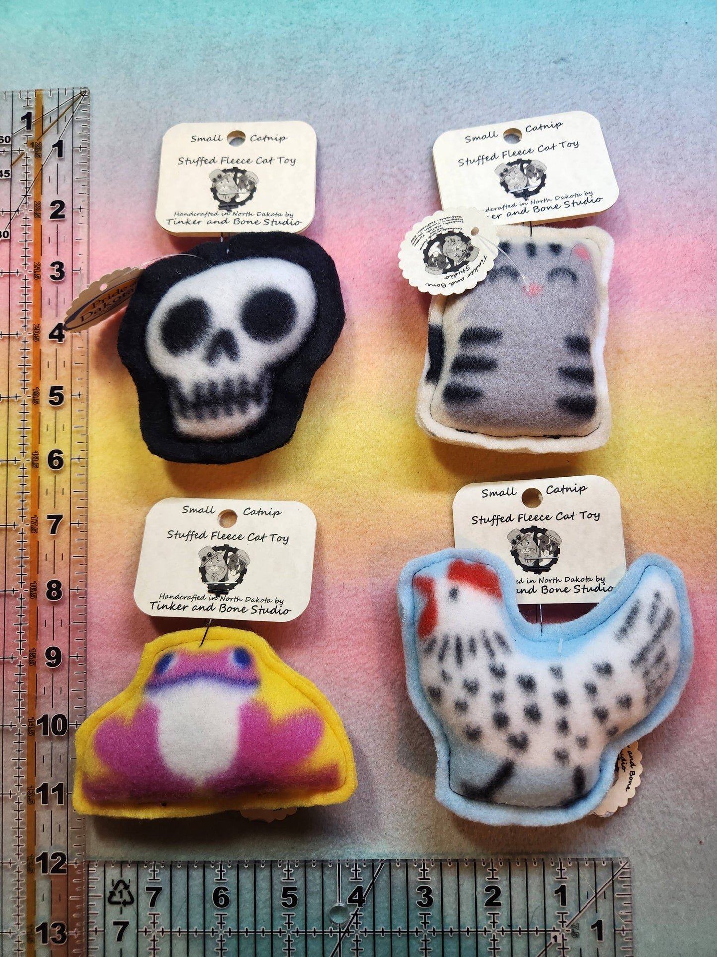 Handmade Small Catnip Stuffed Fleece Cat Toys