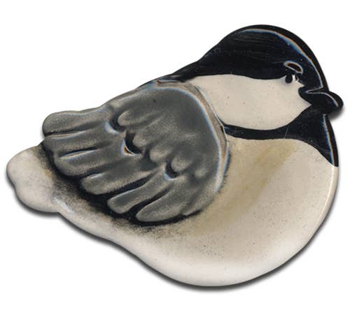 Ceramic Chickadee Dish