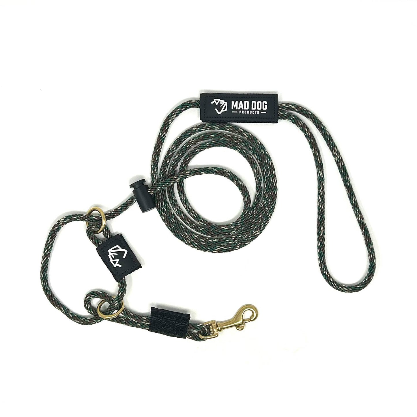 English Slip Leash / Safety Strap Combo Leash
