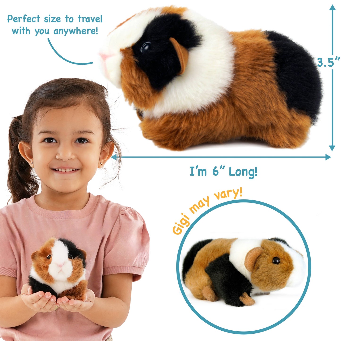 Guinea Pig | 7 Inch Stuffed Animal Plush