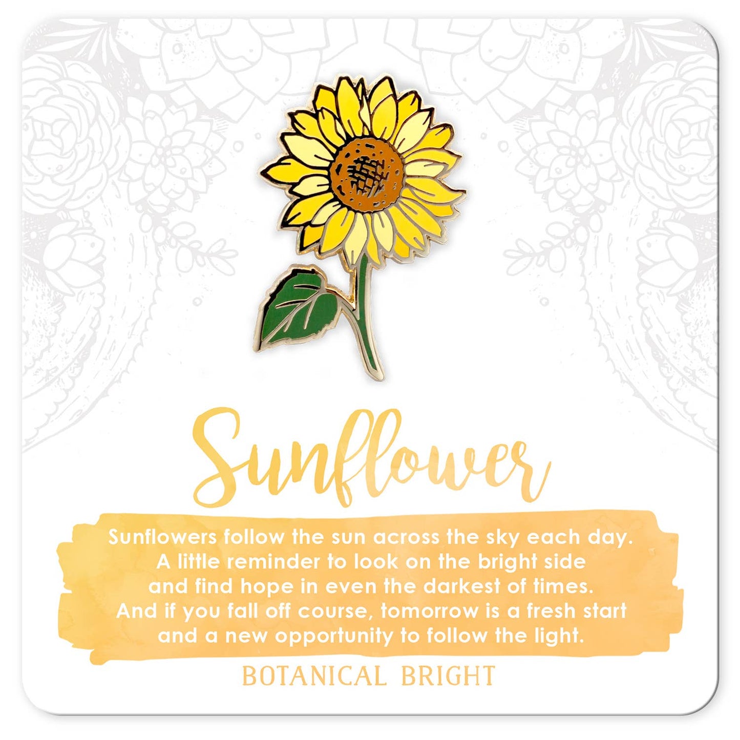Sunflower Enamel Pin