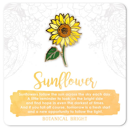 Sunflower Enamel Pin