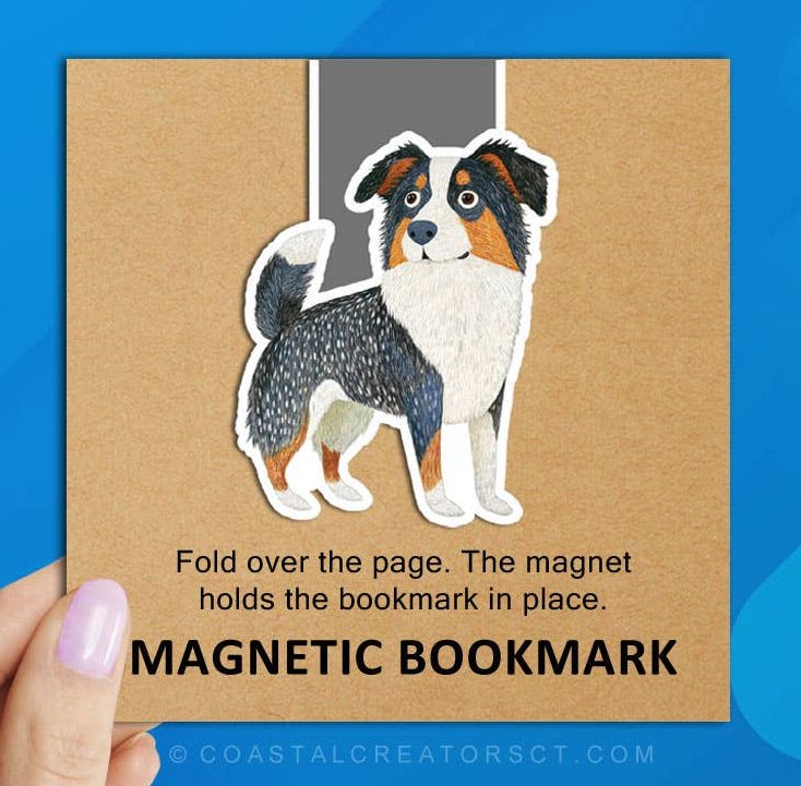 Shepherd Dog Reversible Magnetic Bookmark