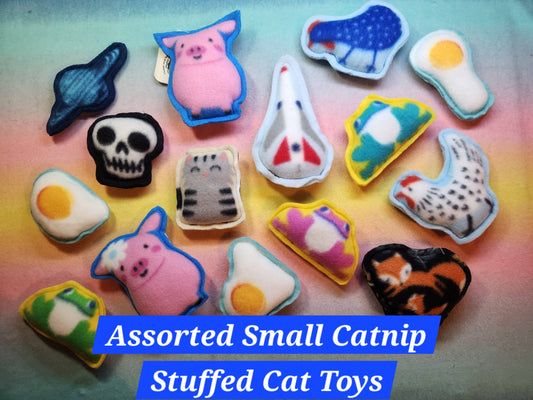 Handmade Small Catnip Stuffed Fleece Cat Toys