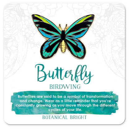 Birdwing Butterfly Enamel Pin