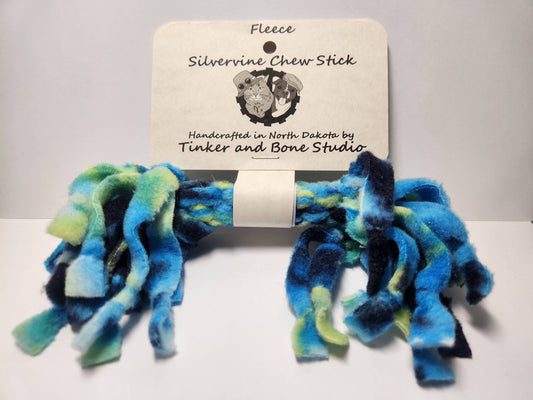 Fleece cat toy silvervine chew stick