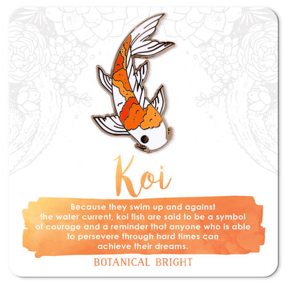 Koi Fish Enamel Pin