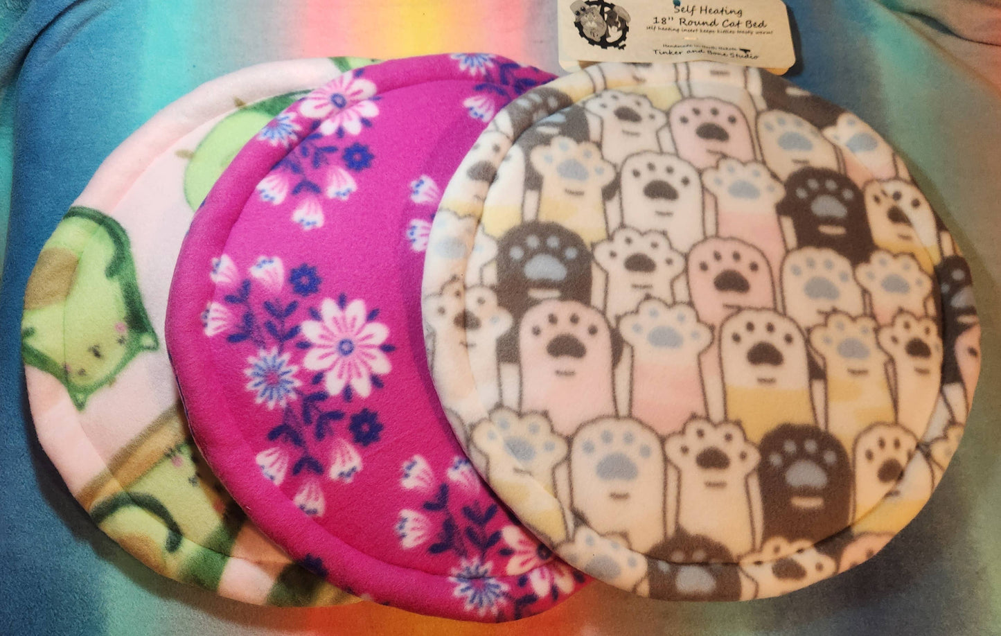 16" Self Heating Round Cat Bed