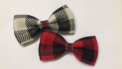 Checkered Plaid Bowtie Standard Size
