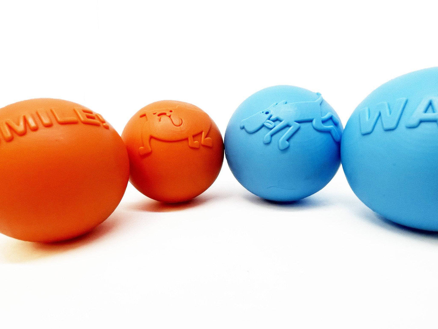 Wag Ball Rubber Dog Chew Toy for Heavy Chewers