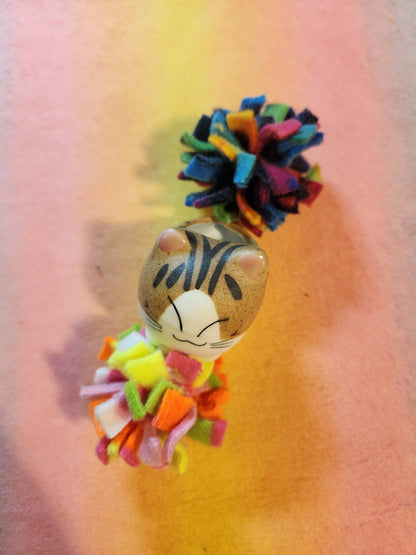 Cat Toy Bulk Packs, Small Fleece Pom Poms