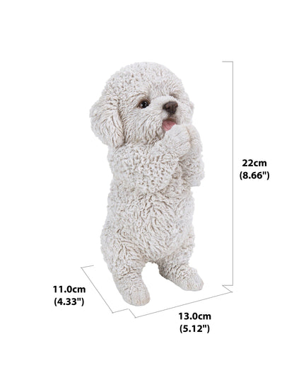 Poodle Puppy Playing Statue