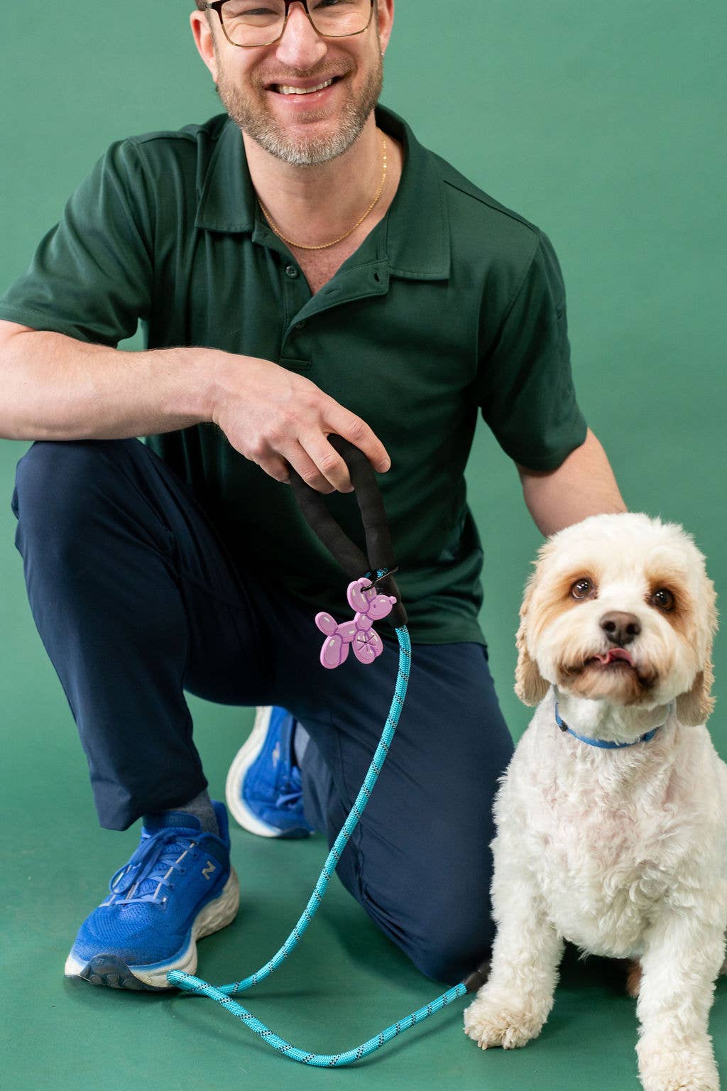 Purple Balloon Dog Poop Bag Holder