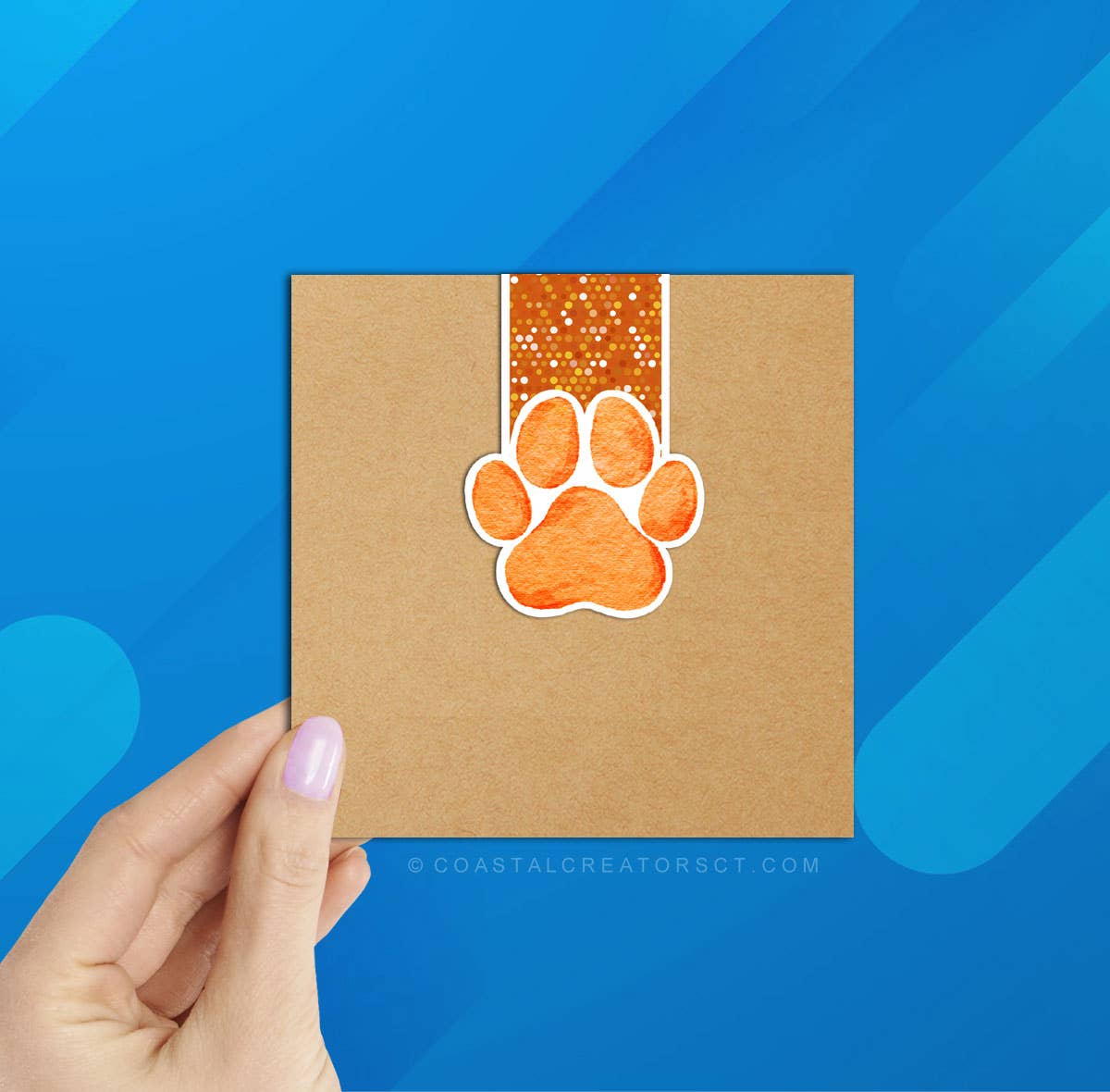 Orange Cat Sleeping on Books Reversible Magnetic Bookmark