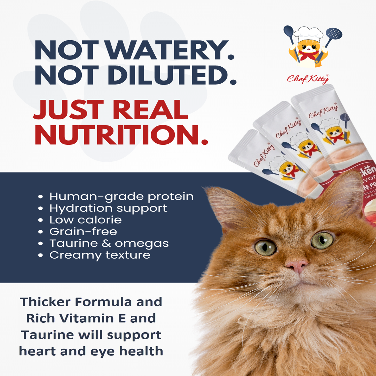 Chef Kitty Purée Pops Lickable Creamy Cat Treats (10 Pack)