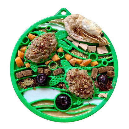 Water Nylon eCoin Durable Enrichment Snacking Tray for Dogs Lick Mat Alternative
