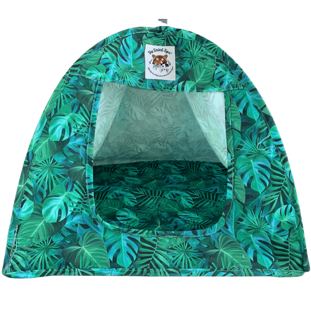 Cat Tent Cotton Canvas Popup Pet Bed