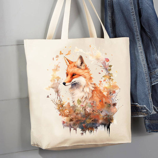 Red Fox 12 oz Canvas Tote Bag