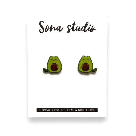 Avo-cato Cat Earrings
