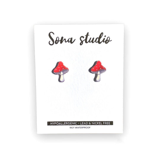 Mushroom Earrings
