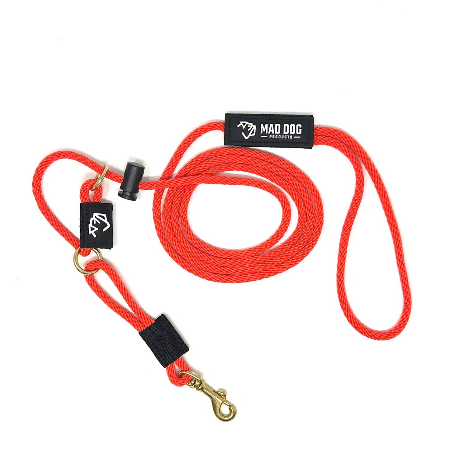 English Slip Leash / Safety Strap Combo Leash