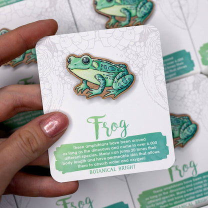 Frog Wood Pin