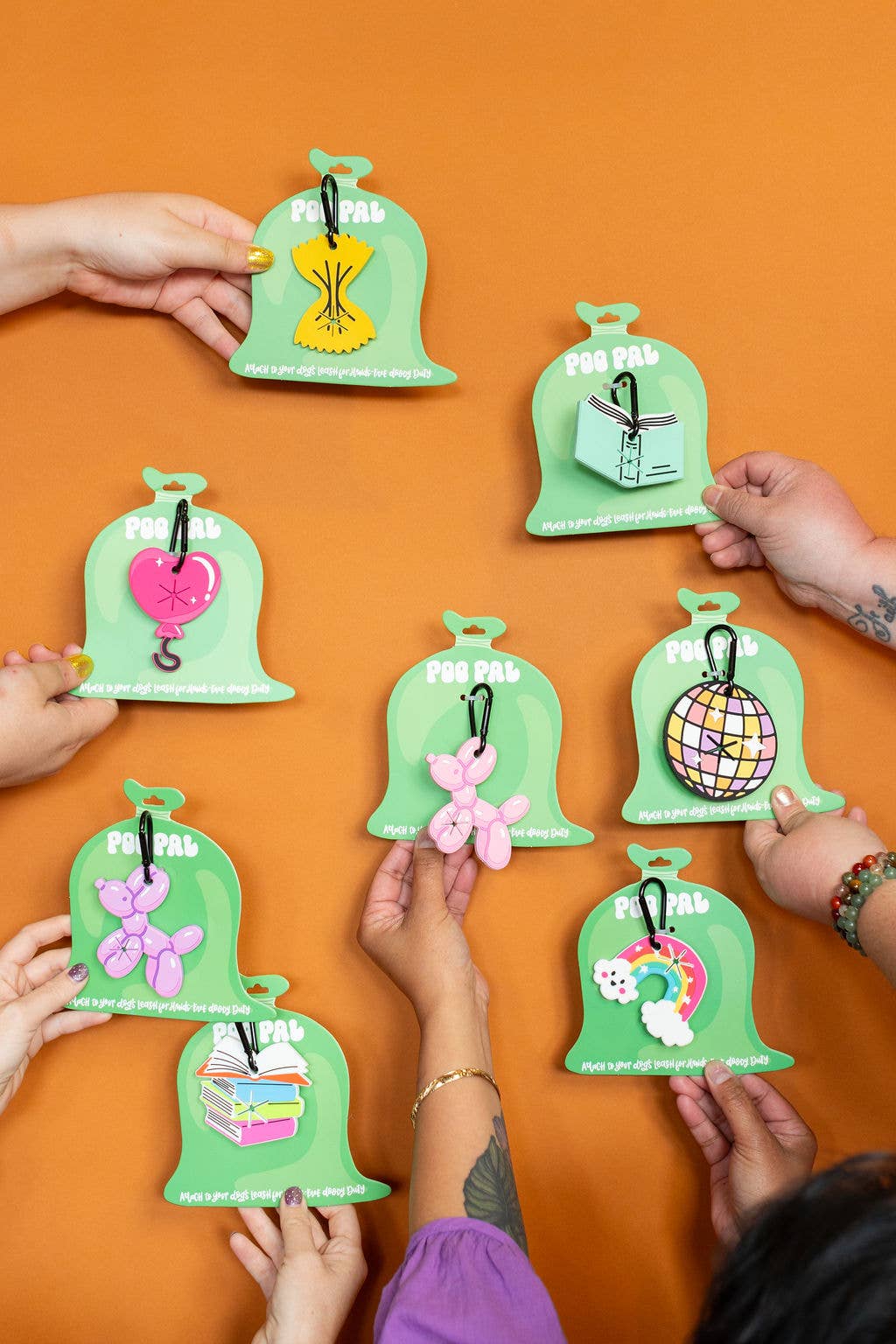 Purple Balloon Dog Poop Bag Holder