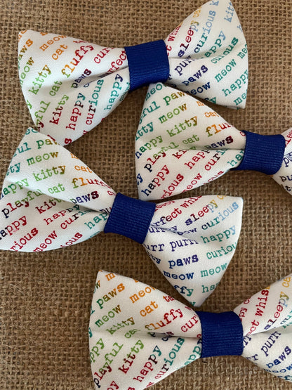 Kitty Cat Sayings Bowtie