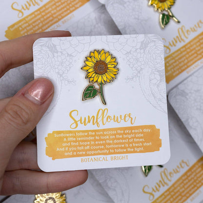 Sunflower Enamel Pin
