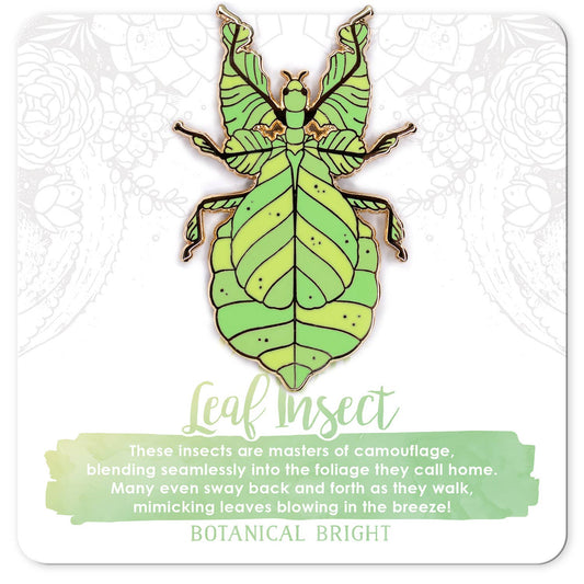 Leaf Insect Enamel Pin